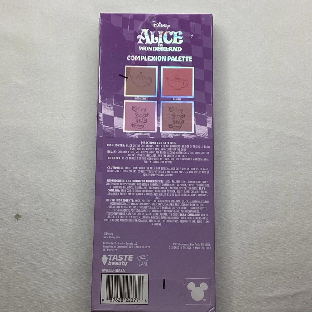 Disney Alice in Wonderland Makeup Palette - Purple and Blue